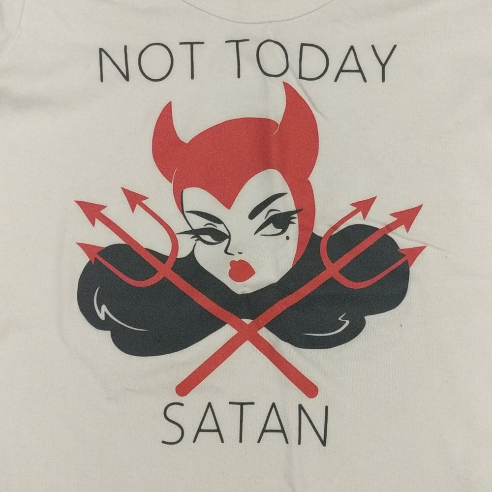 Vixen Not Today Satan Graphic Tee Size Large